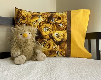 King and Queen of the Animal Kingdom Lion and Lioness Standard Size Pillowcase Novelty Gift Lion King Black Love