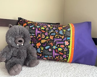 Witchy Necessities Standard Size Pillowcase Home Decor Halloween Decor Fall Decor Candy Bag Trick or Treating  Novelty Gift