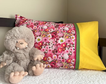Pink Daisy Standard Size Pillowcase Home Decor Kids Decor Candy Bag  Novelty Gift