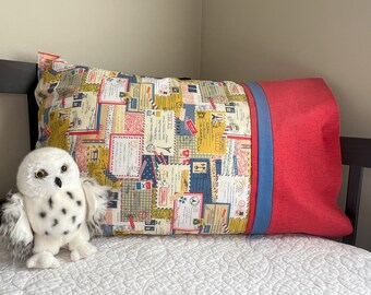 Letters to Paris Standard Size Pillowcase Home Decor Novelty Gift Mail Man Love Letters