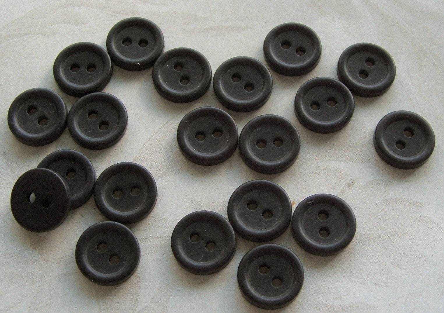 Vintage Buttons 24 Vintage Black Buttons 1/2 | Etsy