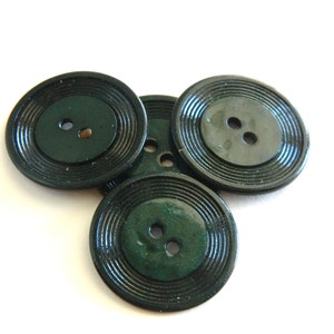B451-25 Buttons Green Vintage Button Collection Great Vintage Plastic Lucite Glass and Celluloid Unique Collectible Buttons