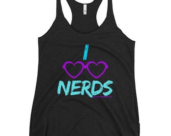 Débardeur I Love Nerds femme à dos nageur