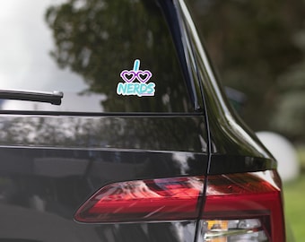 Bubble-Free I Love Nerds Stickers