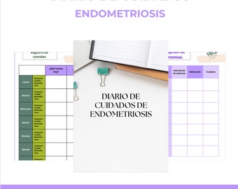 Diario digital de seguimiento de autocuidados en Endometriosis por una enfermera especializada en dolor pélvico. Puedes mejorar en 2-3 meses