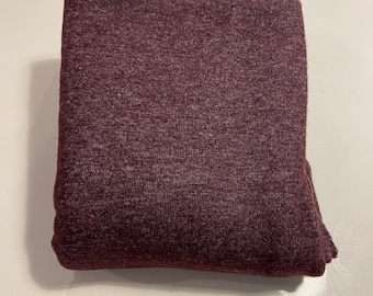 Italian milled knit fabric wool and polyester blend