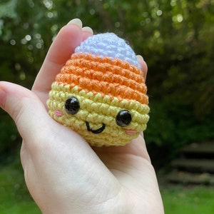 Candy Corn Mini Amigurumi Buddies