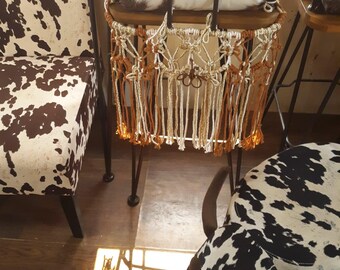 Butterfly Wrap A Round Fibrt Art  Farmhouse Valance Cotton Cords