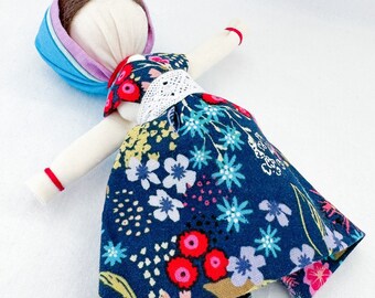 Traditional Amulet Doll, Folk Doll, Slavic Doll, Motanka Doll, Rag Doll, Waldorf Doll, Gift for Girl, Gift for Protection, No Sew Doll