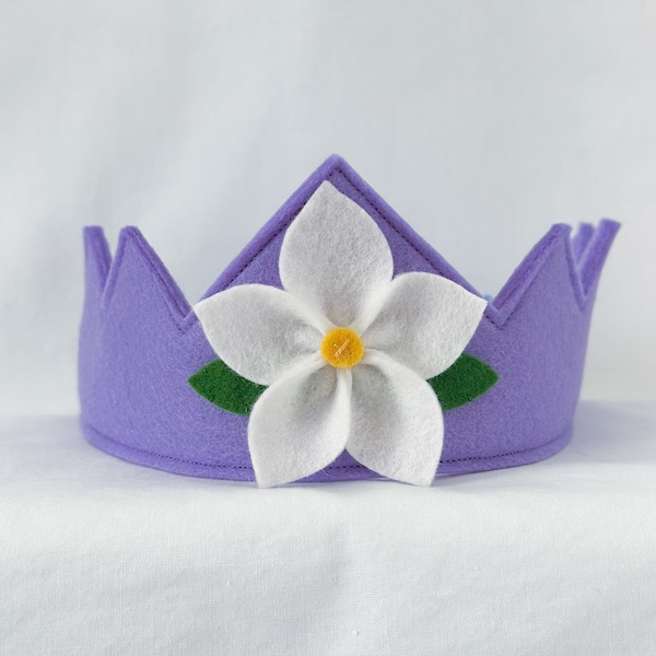 Fairy Crown, Wool Felt Crown, Birthday Crown, Flower Crown, Waldorf Crown, Gift for toddler girl, Birthday gift for two year old,