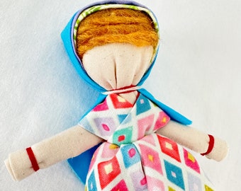 Amulet Doll, Traditional Rag Doll, Motanka Doll, Slavic Folk Doll, Waldorf Doll, Unique Gift for Girl, Amulet for Child, No Sew Doll,Poppet