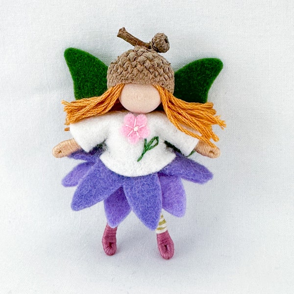 Acorn Fairy, Waldorf Fairy, Oak Tree Gift, Acorn Gift, Spring Fairy, Waldorf Nature Table, Fairy Doll, Wee Folk, Gift for Girl, Tooth Fairy