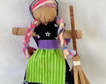 Little Cottage Witch | Witch Doll | Rag Doll | Slavic Doll | Halloween Witch | Kitchen Witch | Pagan Doll | Folk Doll | Waldorf Doll