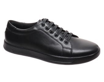 Herren Schnürer Leder Sneaker