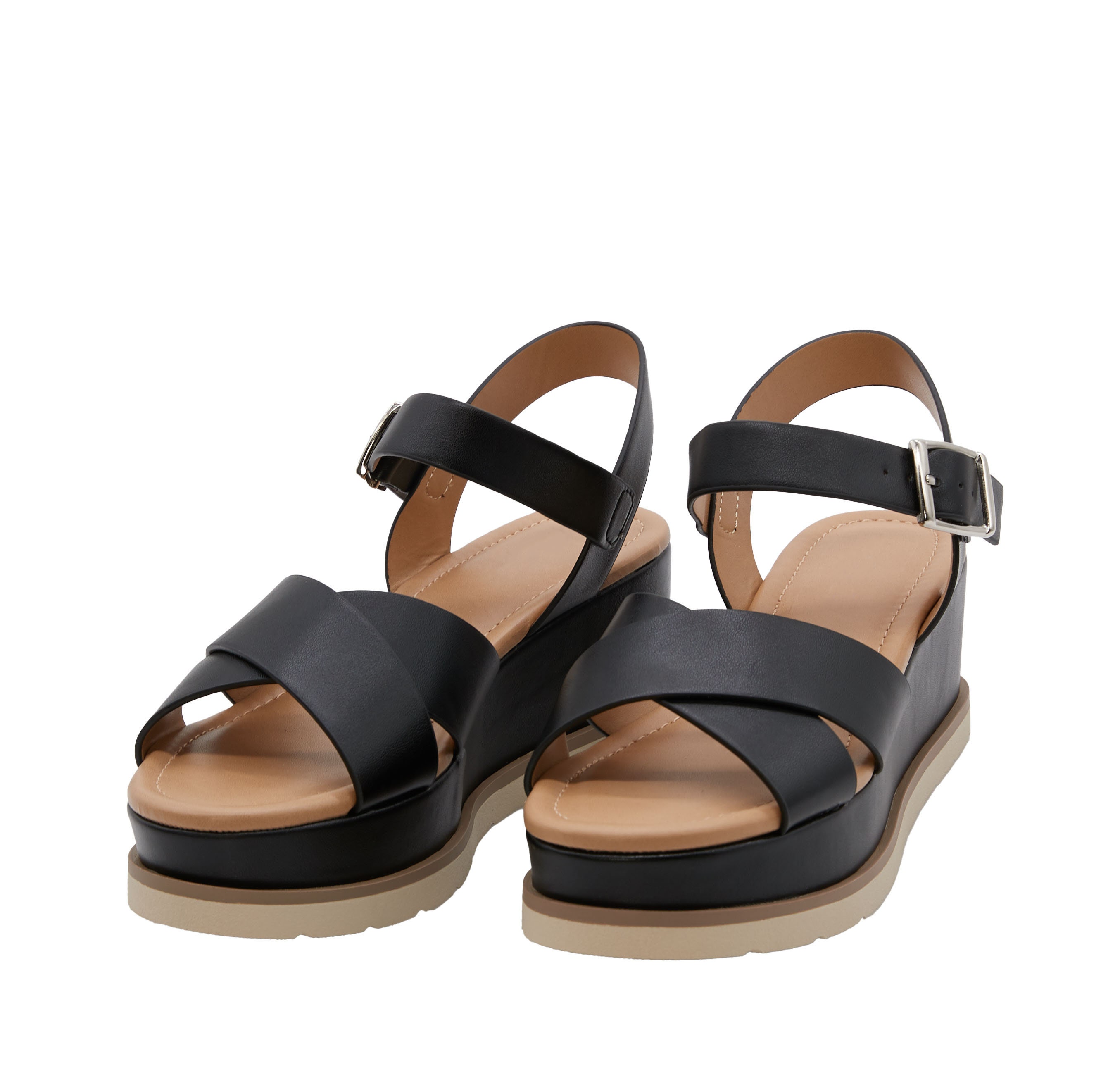 Beatrice | Relaxed Women's Criss Cross Wedge Sandals