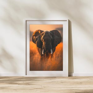 Wild Animal Photography, Elephant Wall Art, Realistic Wild Animal Print, Wildlife Pictures, African Wildlife Poster, Animal Lover Gift