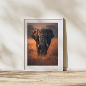 Wild Animal Photography, Elephant Wall Art, Realistic Wild Animal Print, Nature Lover&#39;s Home Decor, African Wildlife Poster, Animal Lover