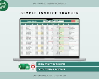 Invoice Tracker for Small Business: Payments, Balances and Overdue Alerts (Excel & Google Sheets)