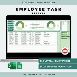 Seguimiento de tareas de empleados: Gestión de proyectos en equipo (Excel y Hojas de cálculo de Google)