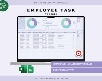 Team Task Tracker for Employee Team Management (Excel & Google Sheets)