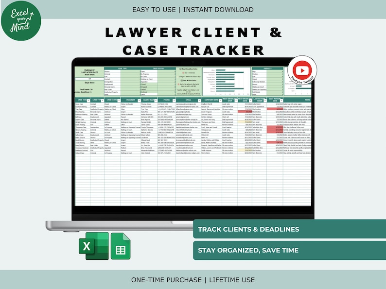 Legal Case Management for Lawyers: Track Deadlines, Client Status, Case ...