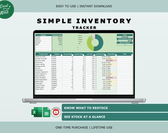Inventory Tracker for Small Business: Stock Levels, Reorder Alerts (Excel & Google Sheets)