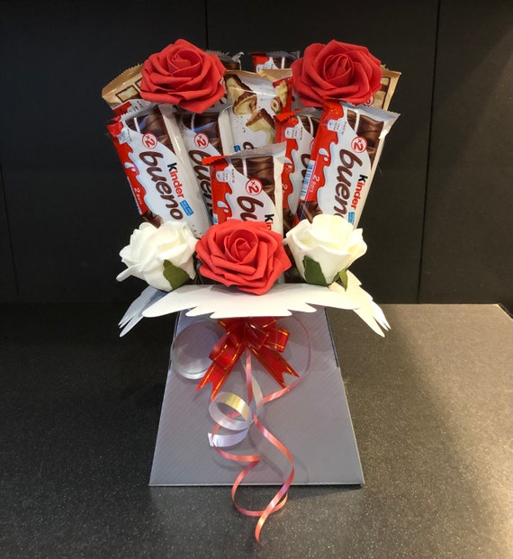 Roses and Kinder Chocolate Box Roses and Kinder Chocolate Box