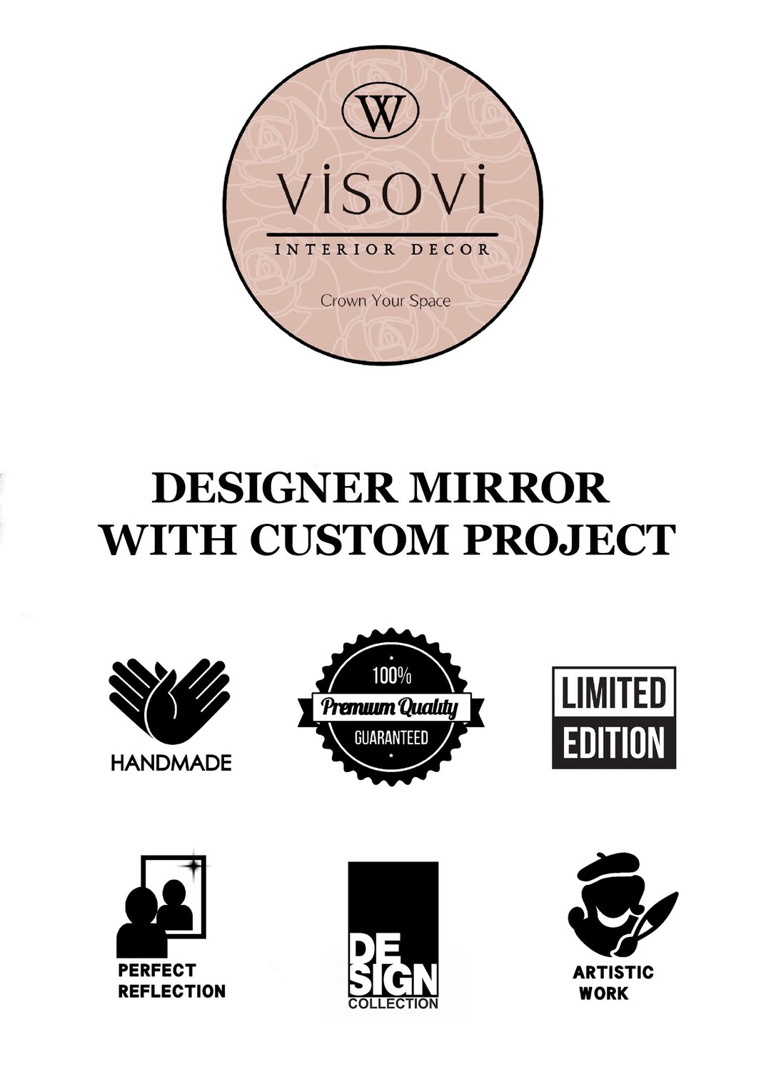 Designer Mirror With Custom Project. Advance Payment for Custom Mirror ...