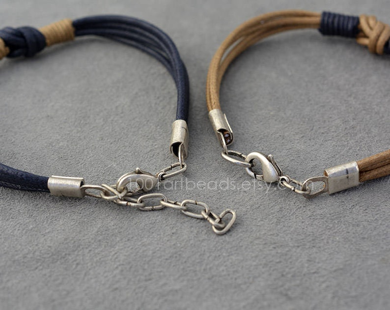 2-year dating anniversary for him #2: Cotton bracelets with love