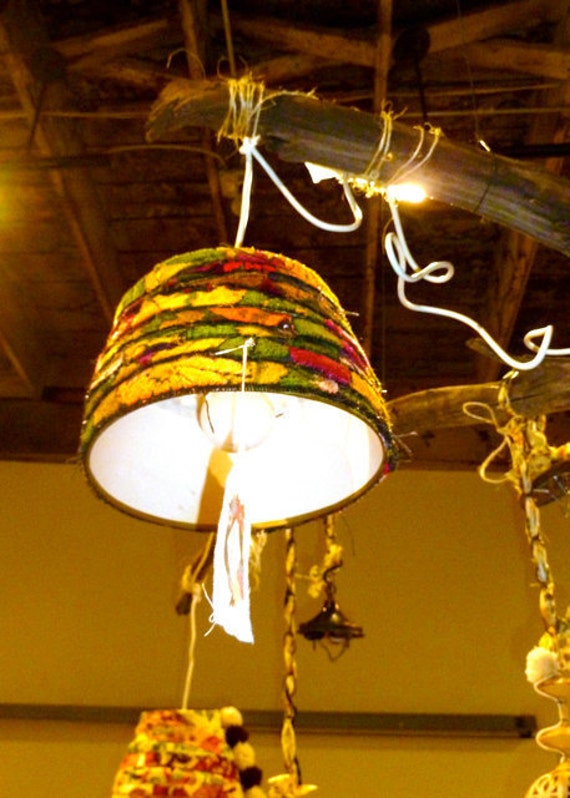 Items similar to Embellished Hanging Lampshade on Etsy