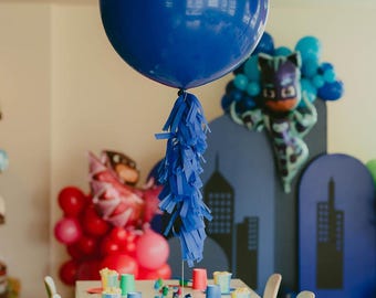 Balloon Tissue Tassel Tail Dark Blue