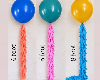 Balloon and Tissue Tassel Tail Custom mix&match