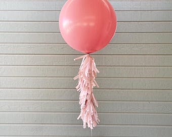 Balloon Tissue Tassel Tail Rosewood