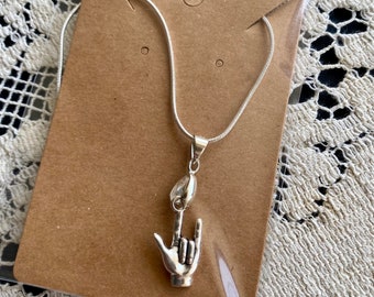 Collana Con Ciondolo In Pelle Nera Con Scritta "TI AMO" E Ciondolo In Argento - Italia - Foto 7