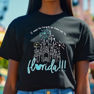Taylor Florida Vacation T-Shirt: Cinderella Castle Bella Canvas Tee