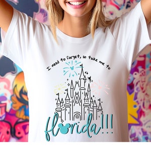 Cinderella Castle Florida Vacation T-Shirt - Bella + Canvas 3001