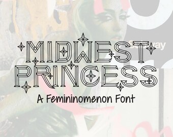 Fuente Midwest Princess, tipografía serif en negrita, diseño de logotipo (archivos TTF y OTF)