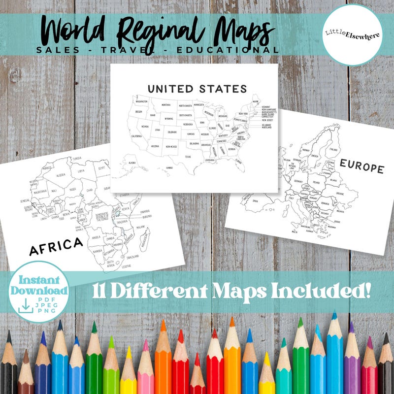 World Map Tracing - Etsy