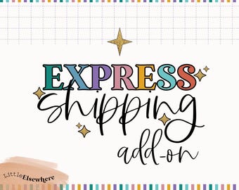 Envío exprés para pedidos de ShopLittleElsewhere - Solo en Estados Unidos