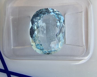 Aquamarijn - ovaal gefacetteerd - Lichtblauw - los - natuursteen - 12,54x9,61 x 5,41 mm - 3,97 ct. - Voor het maken van vitrines of sieraden