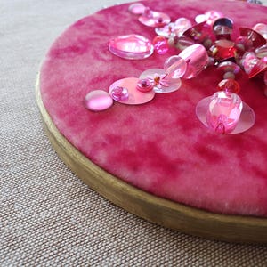 Beads and Sequins Embroidery Design on Velvet.