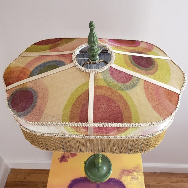 Retro Velvet Lampshade - Eclectic Home Accent