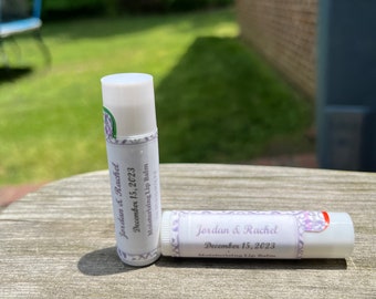 Custom Lip Balm Label: Personalized Wedding, Birthday Party Favors