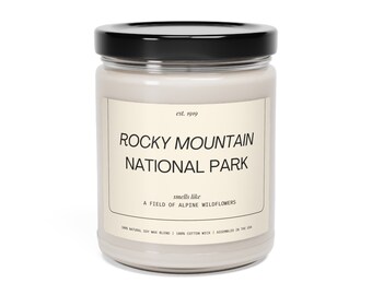 National Park Candle | Rocky Mountain National Park Soy Candle