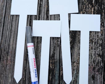 Durable PETG Plant Labels: Reusable, Waterproof Garden Stakes (Includes Marker)
