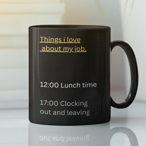 Black ceramic coffee mug 11oz 15oz funny joke amusing rude mug , gifts for friends and family , sarcastic mugs for co workers ,  funny mug)