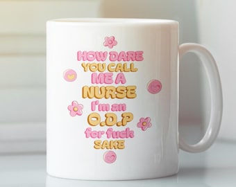 Funny Medical Gifts Black Mug (11oz, 15oz) - O D P Coffee Mugs for Doctors and Nurses, Humorous Medical Gifts, Doctor of Pharmacy Mug,