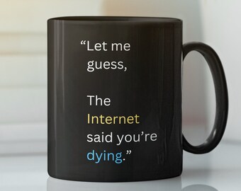 11oz and 15oz black ceramic gloss coffee mugs | humour mugs | offensive mugs for friends | printed joke mugs | gift mugs for family.