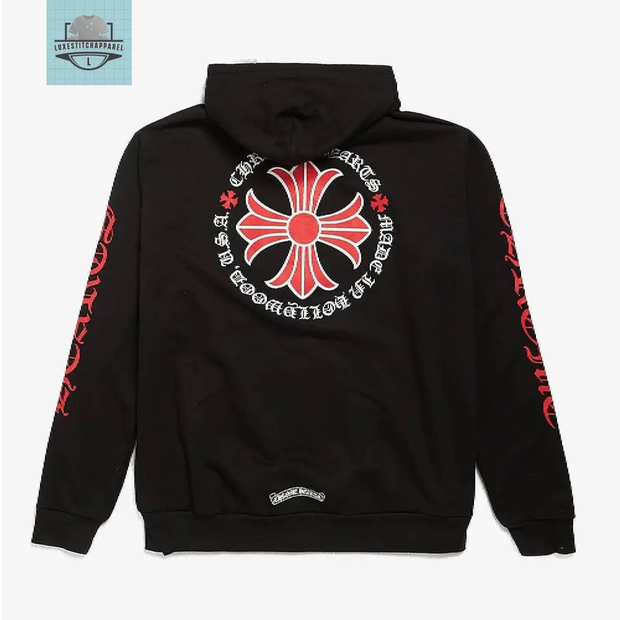 Chrome Heart Hoodie Red - Etsy