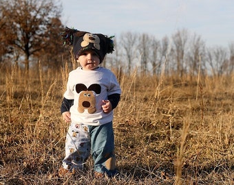 Cutiepies Couture Puppy Paws 2pc. custom boys set